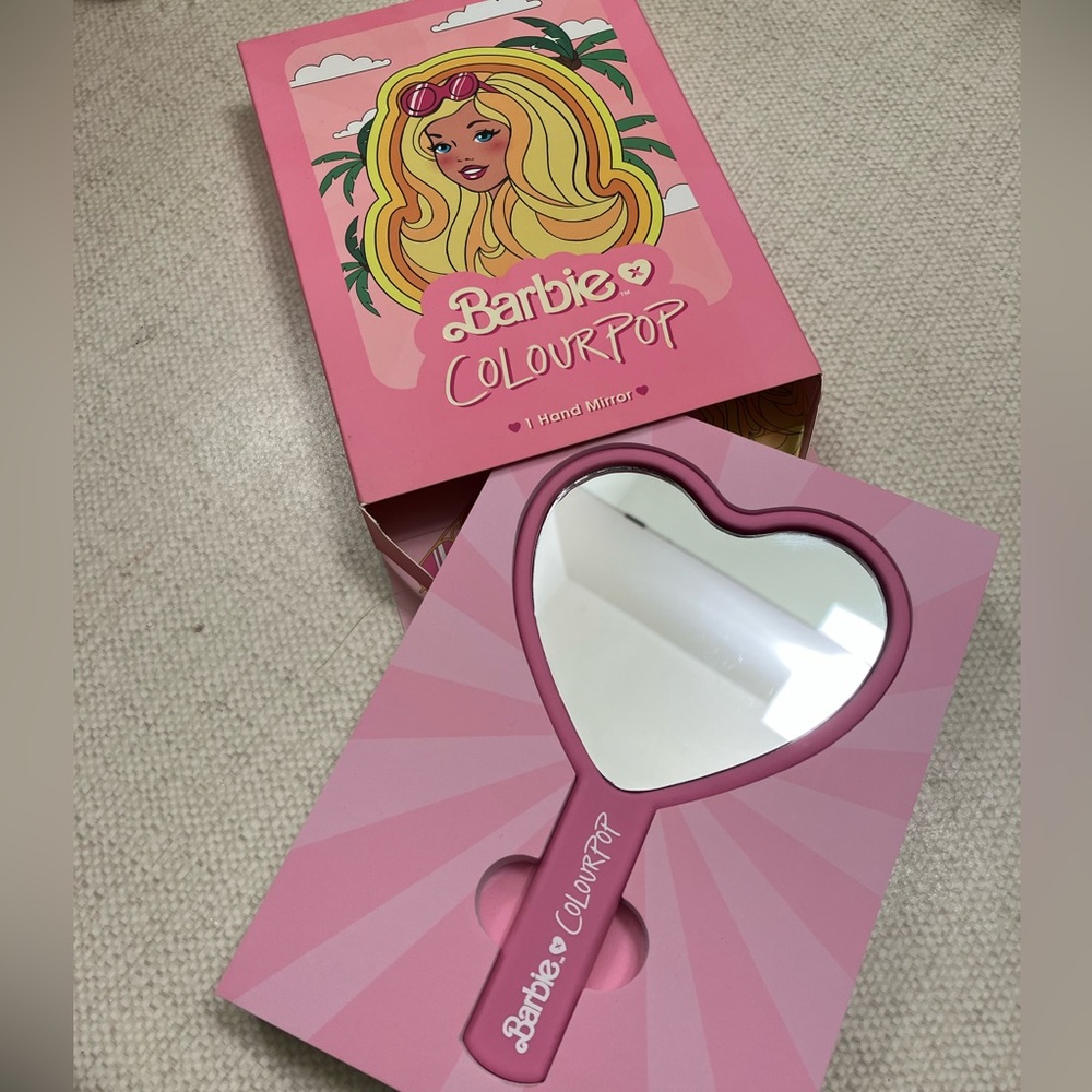 ColourPop Barbie Heart Mirror in Pink